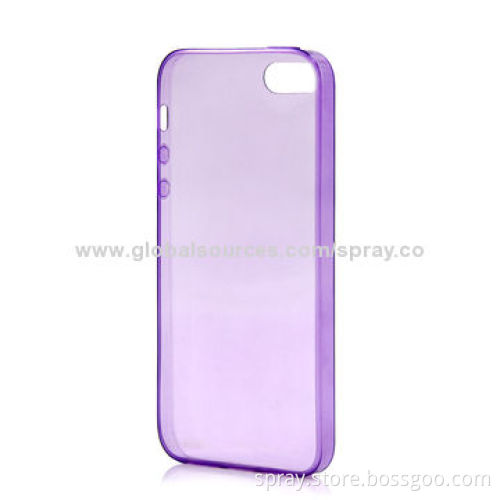 Ultra-slim TPU Cases for iPhone 5/5S, 0.5mm Thickness, Different Colors Available